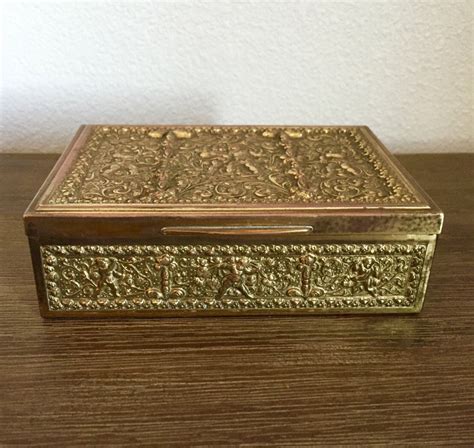 Small Metal Jewelry Box 